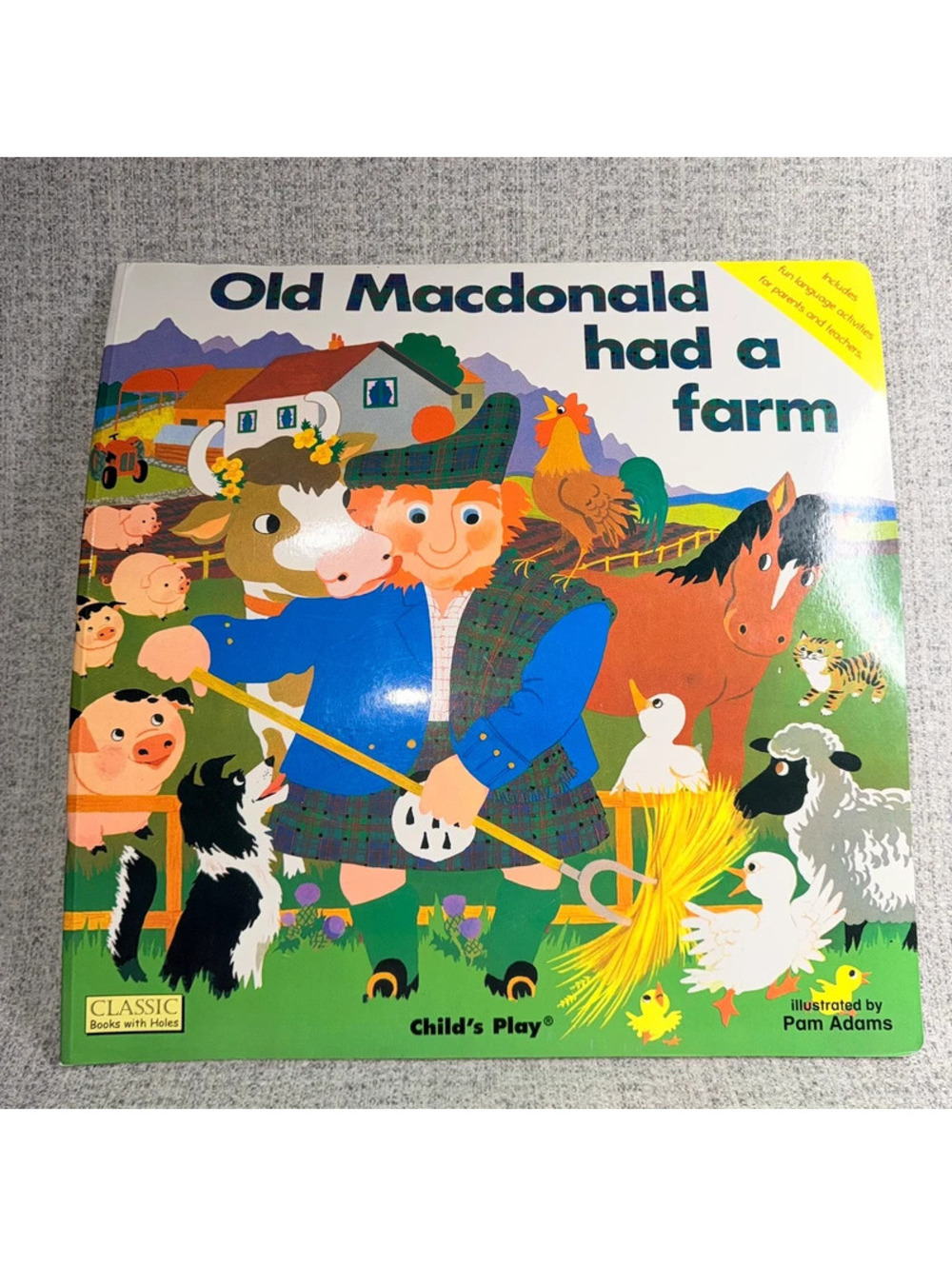 17" Jumbo Book Classroom Old MacDonald Had a Farm Teacher Classroom Homeschool
